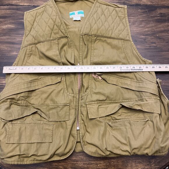 Vintage Game Winner Sportswear Brown Hunting Shotgun Shooting Vest Men’s Size L - Picture 11 of 13